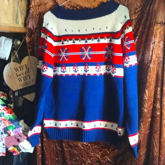 Unisex 90's J. C. Penny Ski Sweater - Picture 1 of 6